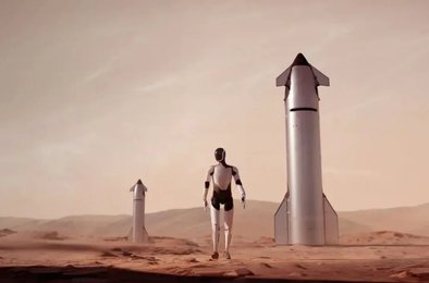 роботы, Tesla, Луна, Марс, колонизация