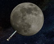 Луна, SpaceX, ракета, космос, столкновение