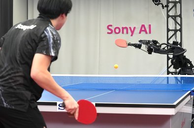 робот, теннис, искусственныйинтеллект, технологии, сенсоры