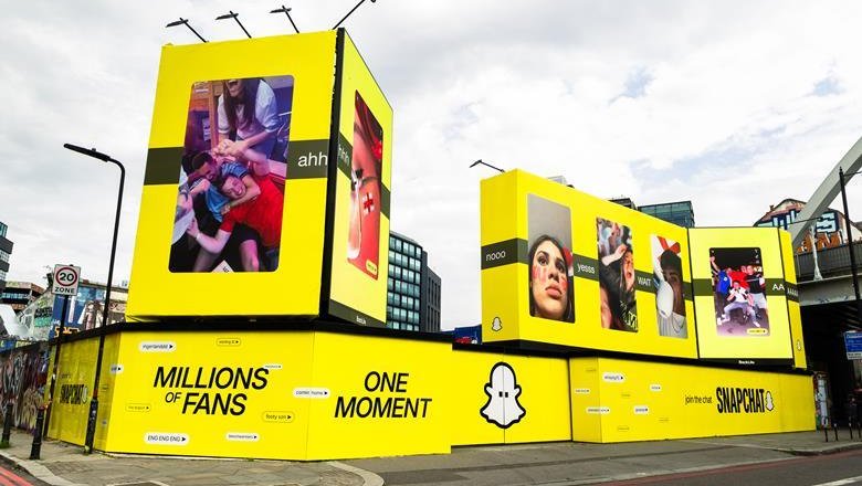 Snapchat, реклама, футбольные болельщики, маркетинговая кампания, социальные сети