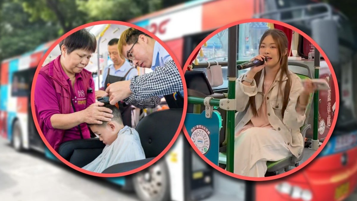 автобусы, Китай, караоке, развлечения, транспорт