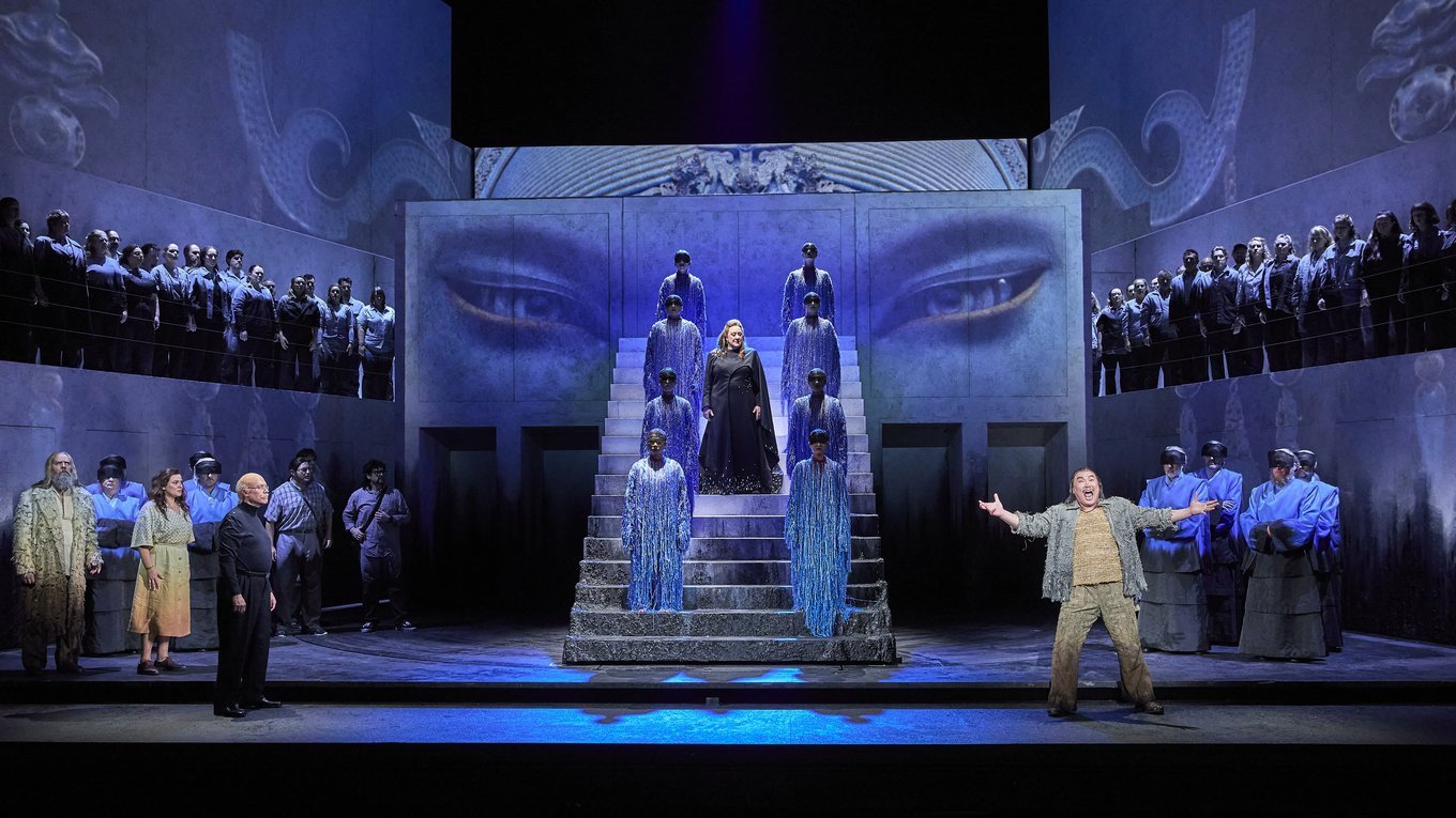 аватар, опера, технология, Турандот, сцена