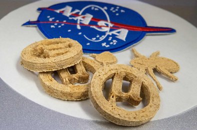 астронавты, пластик, печенье, NASA, космос