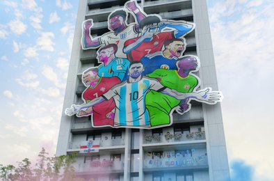 футбол, чемпионат, болельщики, реклама, символика