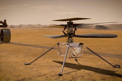 NASA, Марс, вертолет, испытания, космос