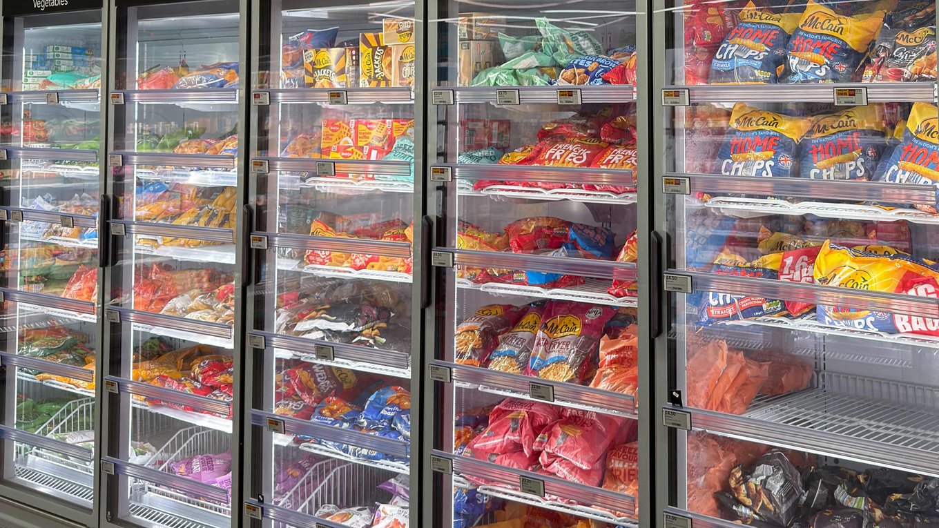 супермаркет, Шеффилд, морозильники, эмбиент, симфония