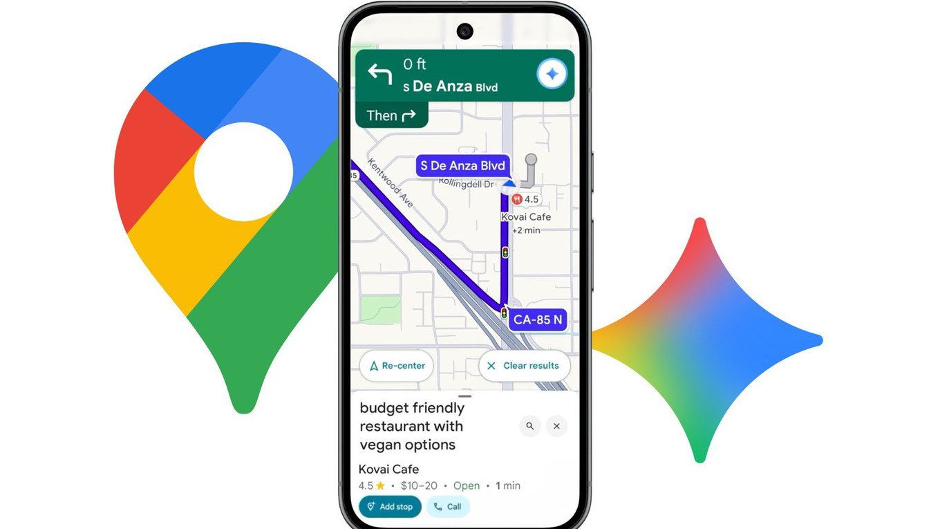 Google, карты, Gemini, навигация, ассистент