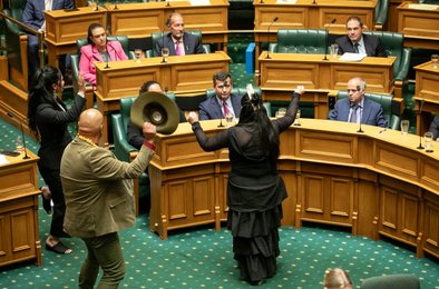 маори в парламенте, Новая Зеландия новости, хака в парламенте, Договор Вайтанги, отстранение депутатов