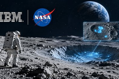 ИИ, Луна, лед, NASA, IBM