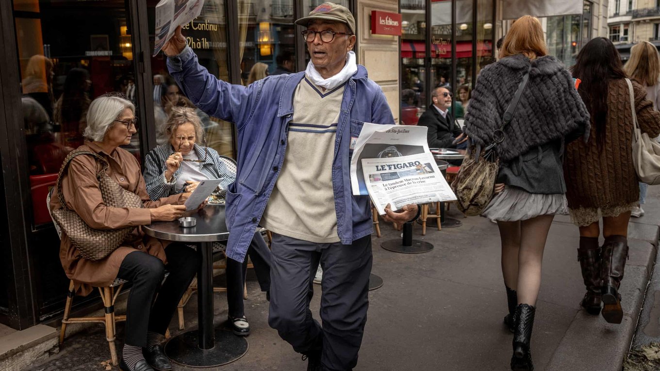 париж, газетчик, франция, награда, культура