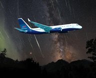 астрономия, метеоры, Геминиды, рейс, наблюдение