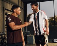Adidas реклама Месси, Месси и Махоумс, дружеское соперничество спортсменов, новая кампания Adidas, спортивная реклама 2025