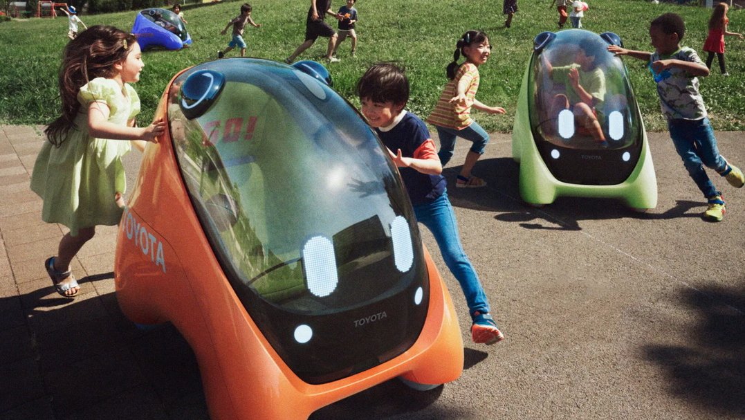 Toyota, электромобиль, дети, беспилотник, технологии