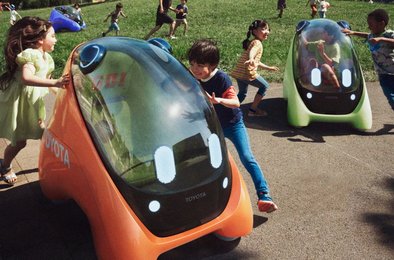 Toyota, электромобиль, дети, беспилотник, технологии