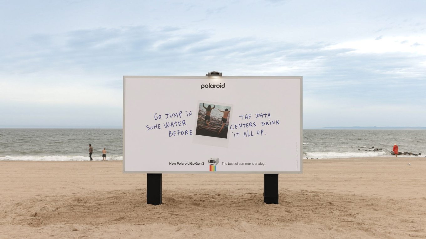 Polaroid, реклама, цифровая зависимость, дата-центры, аналоговая фотография
