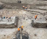 археология, римские бани, Неймеген, Нидерланды, раскопки