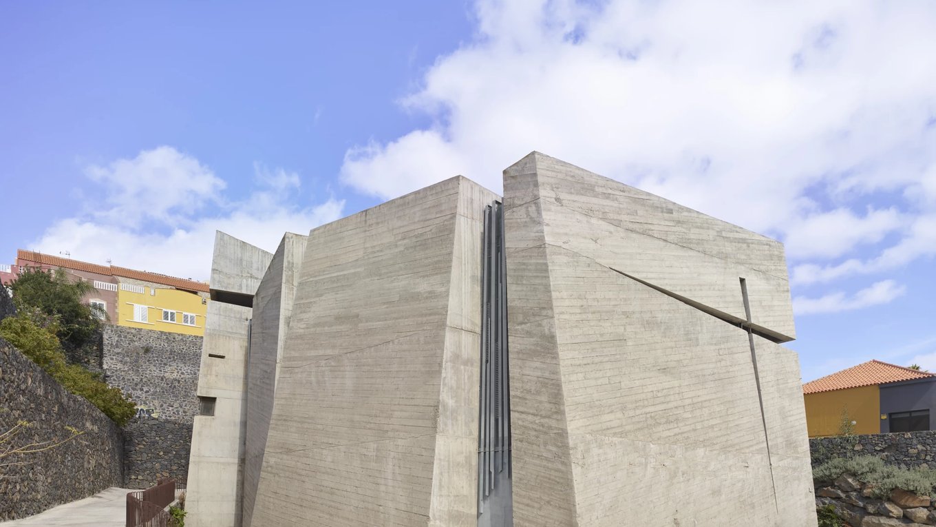 архитектура, Тенерифе, церковь, бетон, здание