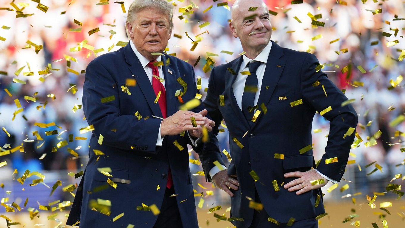 Трамп, Инфантино, ФИФА, ООН, Гутерриш