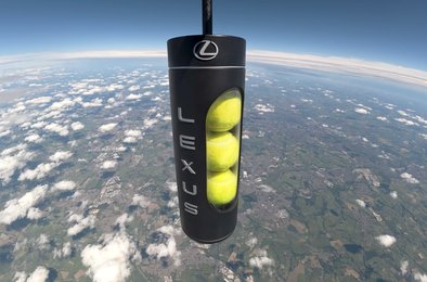 Lexus, теннис, космос, аэростат, технология