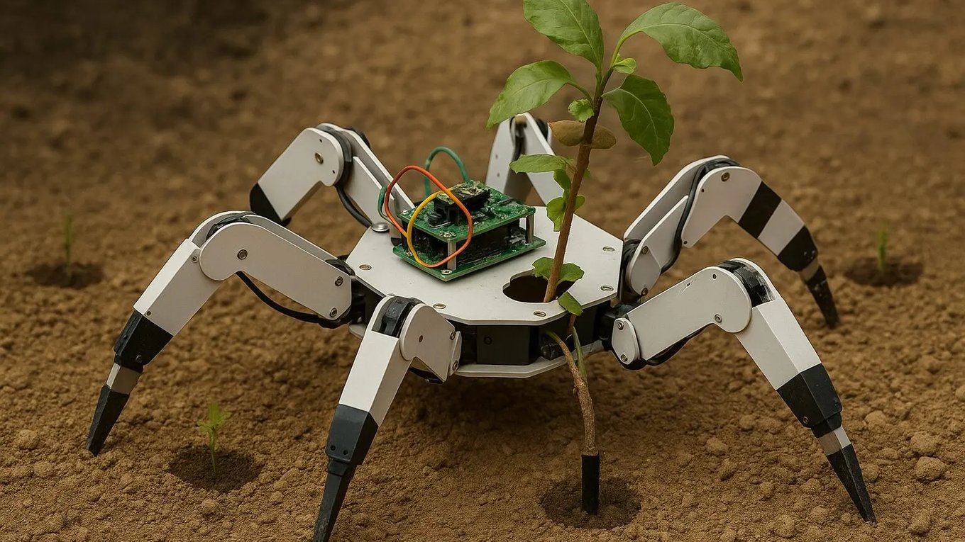 робот, лес, пожары, восстановление, студенты