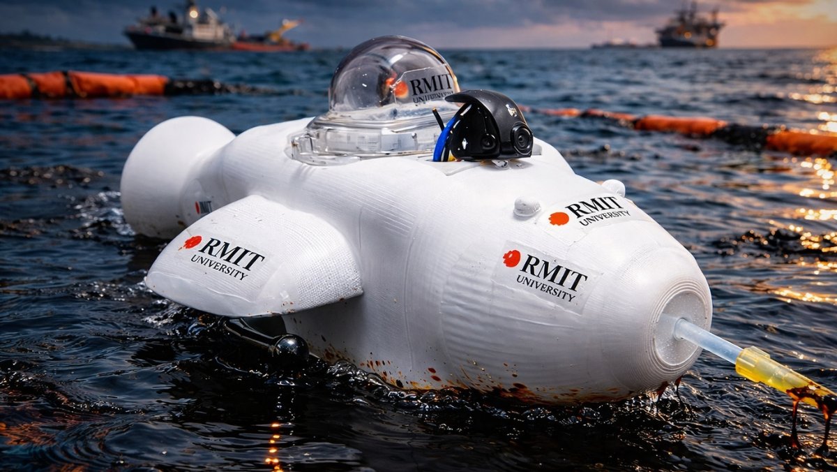 робот, нефть, очистка, технология, Австралия