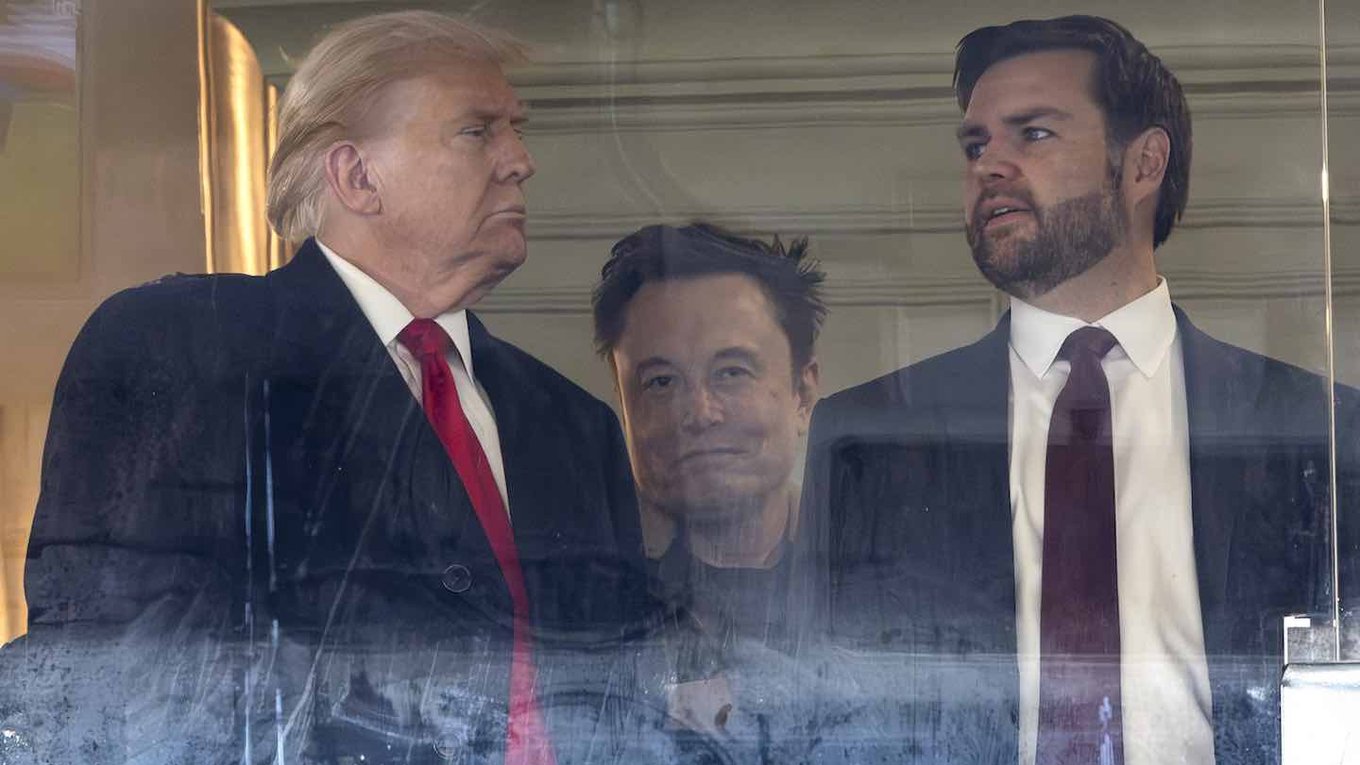 Маск, Трамп, Ванс, США, политика