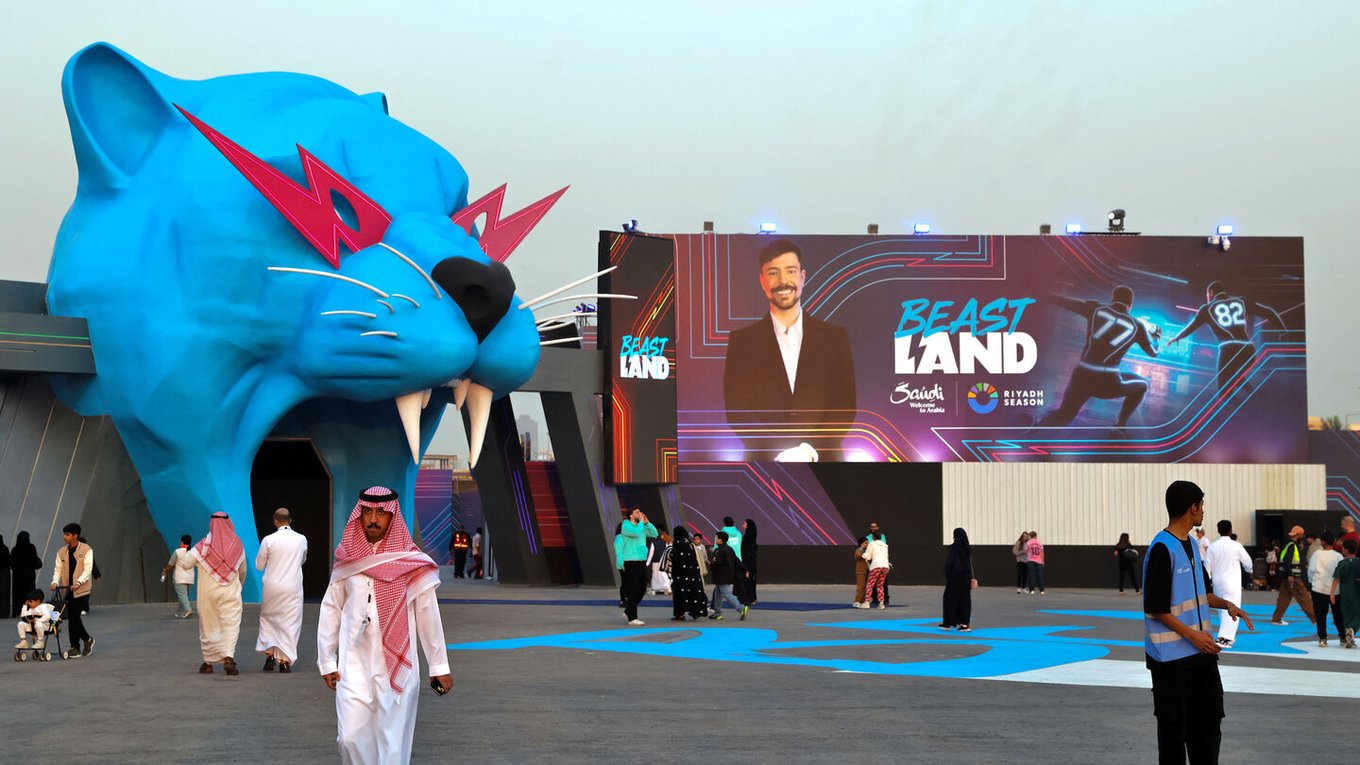 блогер, парк, развлечения, СаудовскаяАравия