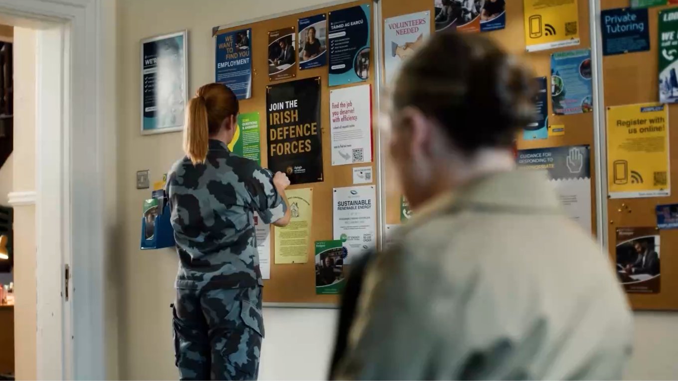 реклама, армия, Ирландия, тишина, телевидение