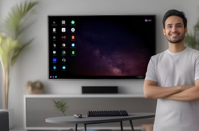 JioPC Индия, телевизор как компьютер, облачные технологии, ТВ-приставка Jio, цифровая трансформация в Индии
