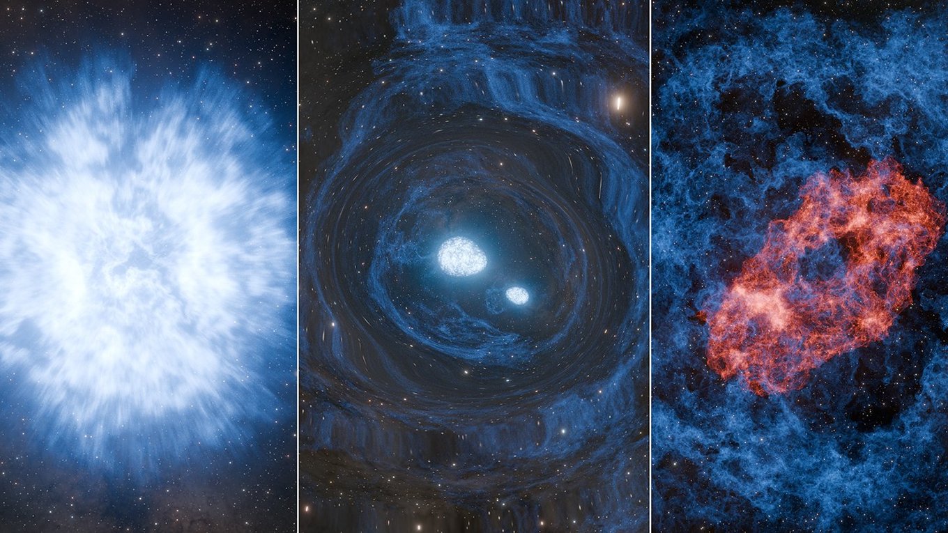 космос, взрыв, сверхновая, килонова, астрономия