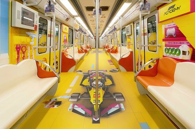 LEGO, гиперкар, Шанхай, метро, выставка
