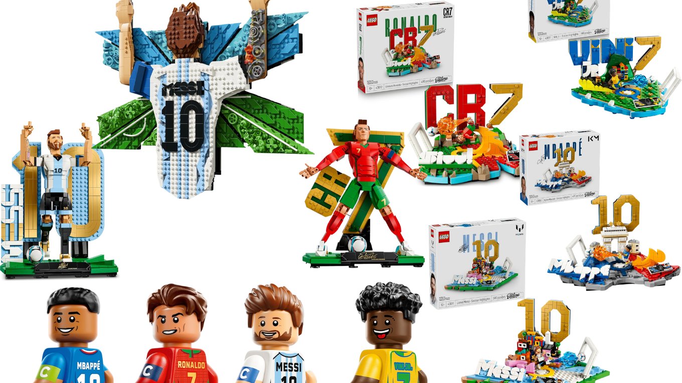 LEGO, футбол, Роналду, Месси, коллекция