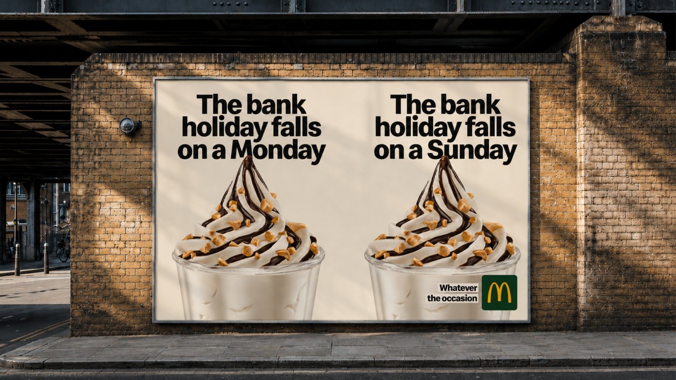 McDonald’s, реклама, мороженое, контрасты, радости