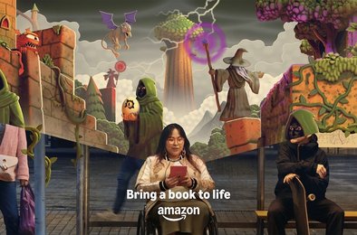 Amazon, книга, чтение, кампания, реклама