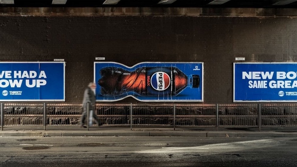 Pepsi, реклама, билборды, брендинг, дизайн, упаковка, маркетинг, наружная реклама