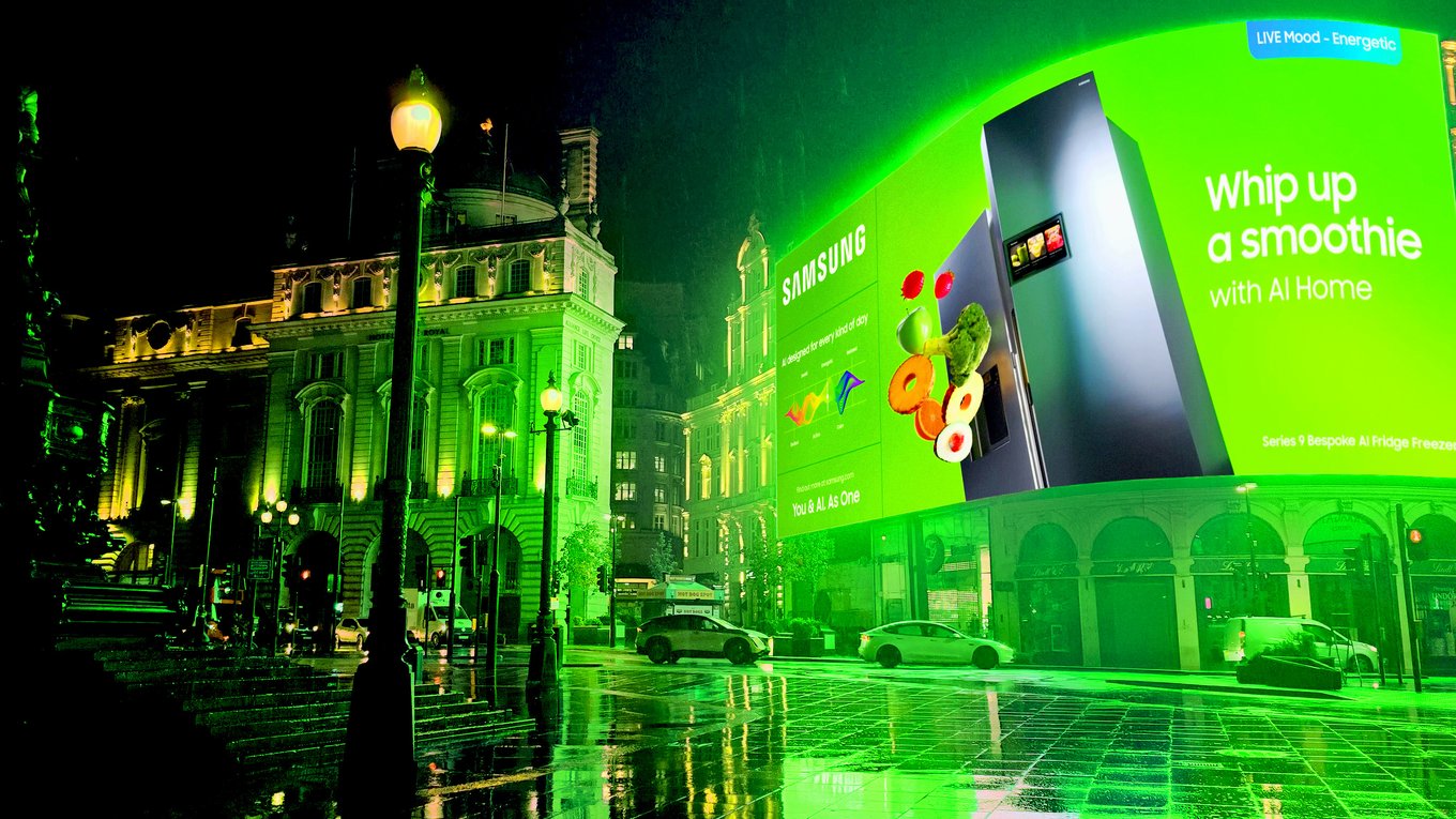 Samsung, Лондон, инсталляция, технологии, искусственныйинтеллект