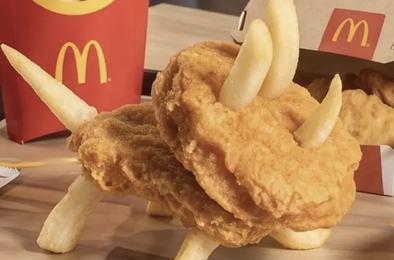 McDonald’s, наггетсы, динозавры, HappyMeal, реклама