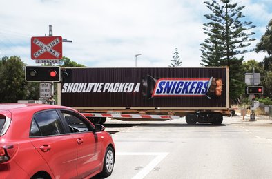 Snickers, реклама, Австралия, поезд, бренд