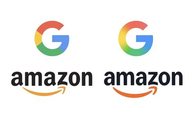 Google логотип, обновление логотипа, Amazon новый логотип, дизайн логотипа, изменения в логотипах