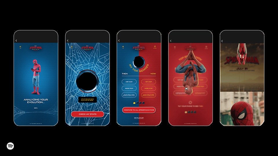 Spotify, Человекпаук, реклама, маркетинг, музыка