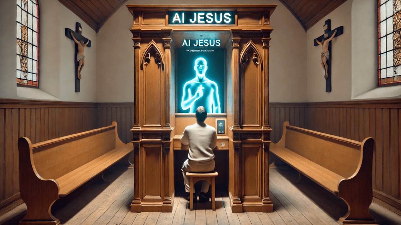 Швейцария, ИИ, голограмма, церковь, технология