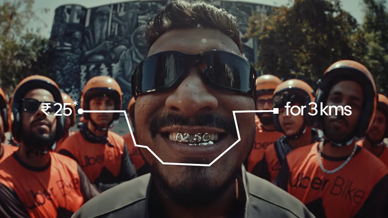 uber, реклама, индия, байктакси, маркетинг