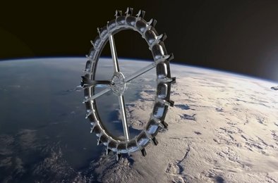 космический отель Voyager Station, туризм в космосе, Orbital Assembly Corporation, отель на орбите Земли, искусственная гравитация в космосе