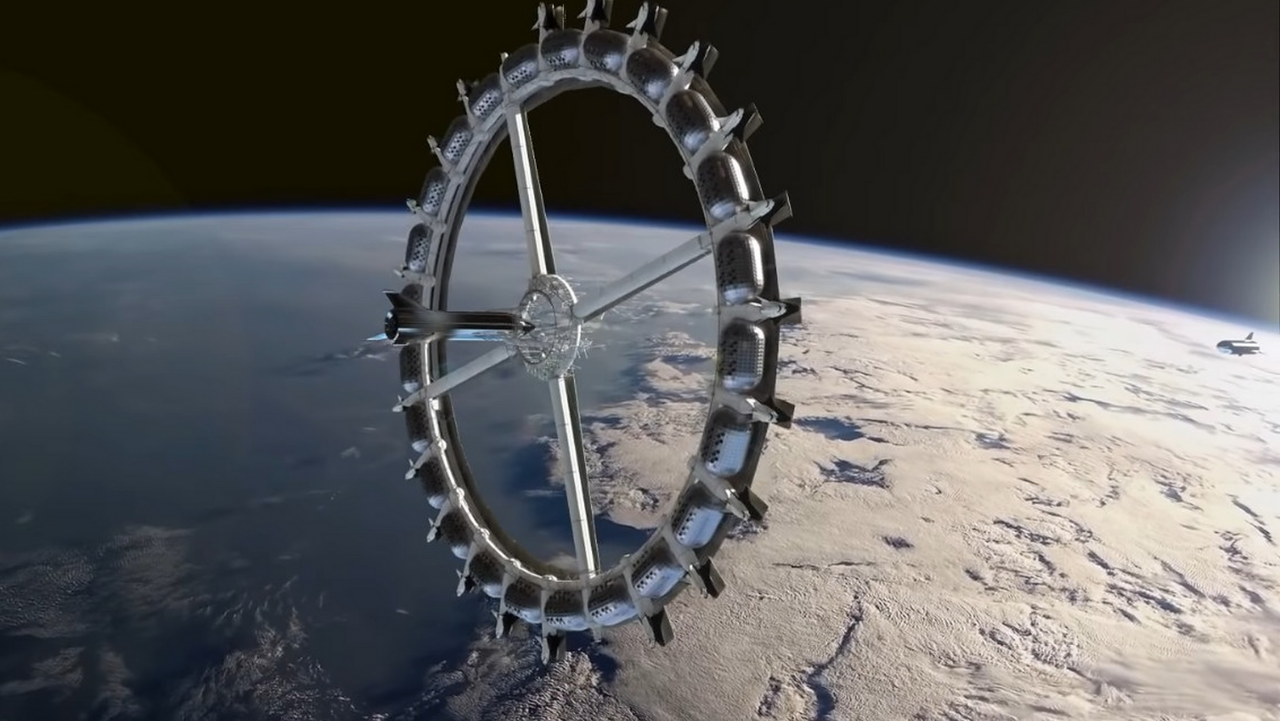 космический отель Voyager Station, туризм в космосе, Orbital Assembly Corporation, отель на орбите Земли, искусственная гравитация в космосе