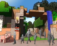 парк, Лондон, Майнкрафт, аттракционы, развлечения