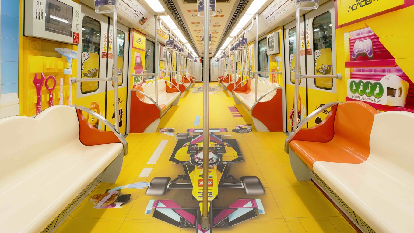 LEGO, Шанхай, метро, Формула1, гонки