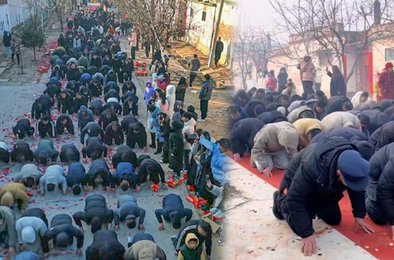 Китай, церемония, мужчины, женщины, скандал