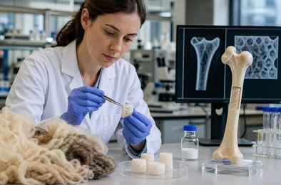 медицина, биоматериалы, кости, регенерация, кератин