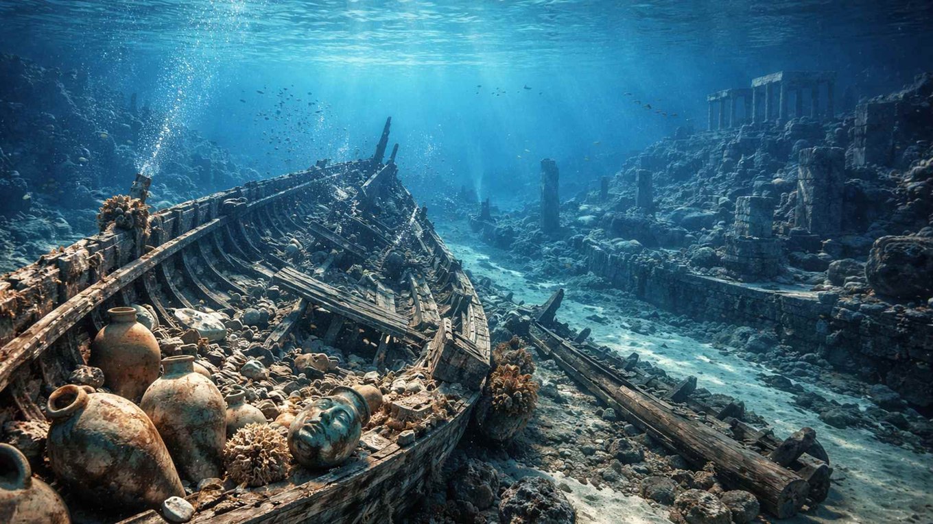 археология, Ливия, корабль, раскопки, история