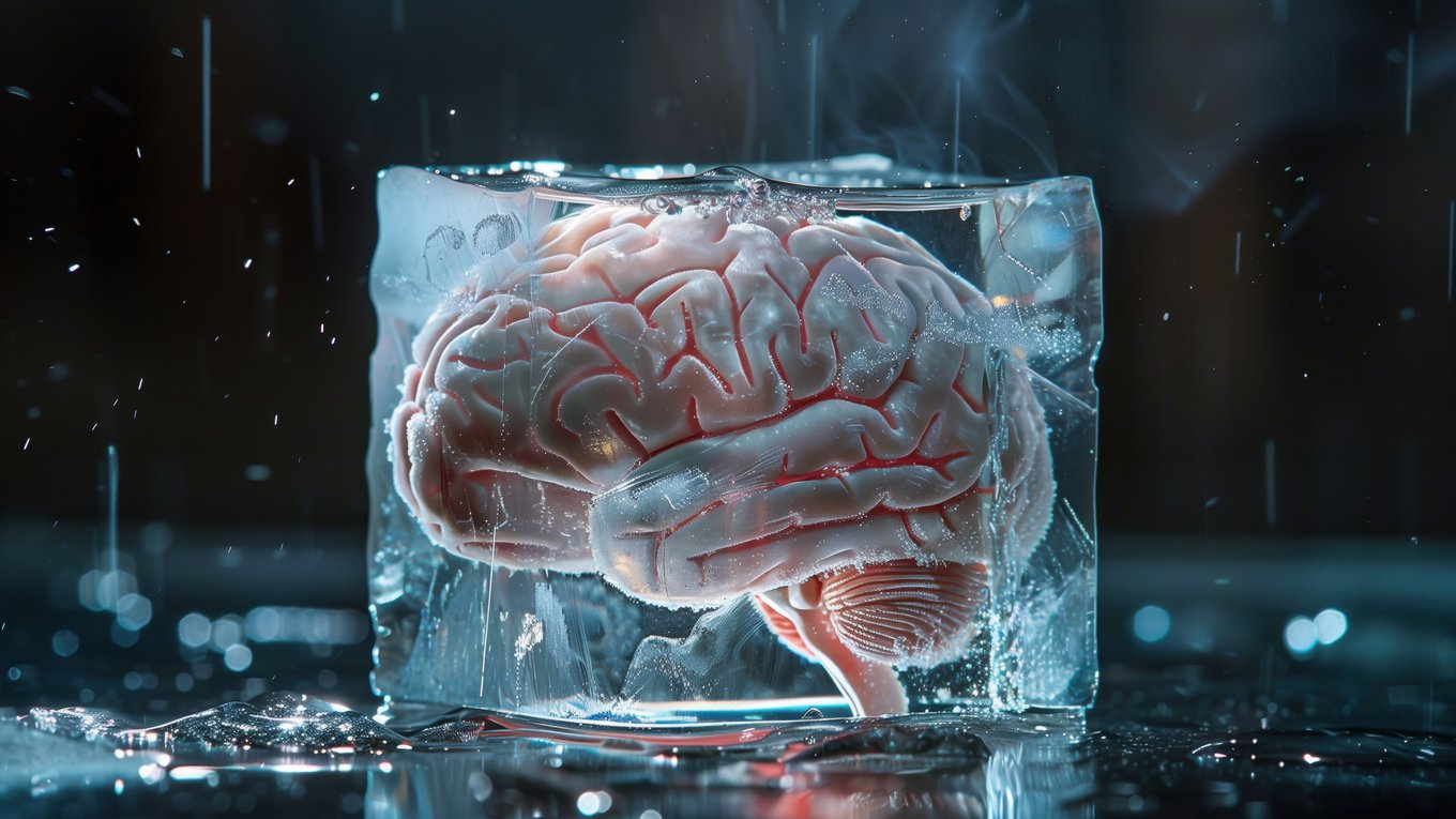 мозг, заморозка, нейроны, память, технология